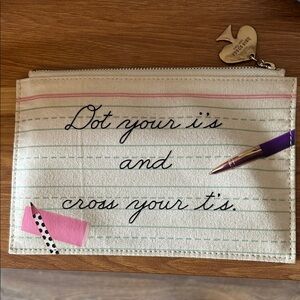 Pencil Pouch with Quote